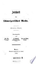 Zeitschrift für schweizerisches Recht