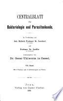 Zentralblatt für Bakteriologie, Parasitenkunde, Infektionskrankheiten und Hygiene. 1. Abt., Medizinisch-hygienische Bakteriologie, Virusforschung und Parasitologie. Originale