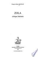 Zola, critique littéraire