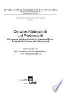 Zwischen Niederschrift und Wiederschrift